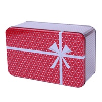 Mini boîte en métal à couvercle articulé pour chewing-gum, bonbons, gâteau, sucette, barre de chocolat, produits alimentaires