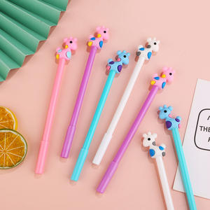 Cute Cartoon Neutral With Engraved Deer Student Study Stationery Needle Tip <b>Refill</b> Black Carbon <b>Pen</b> - Product Image 4
