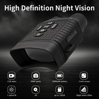 Dispositivo de visión nocturna para exteriores de 2,5 K, binoculares HD de 30MP con telescopio infrarrojo y cámara con zoom 6x, uso diurno y nocturno
