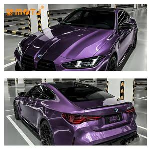 Vinilo para Automóviles de Alta Calidad, Color <span class=keywords><strong>Morado</strong></span> Metálico, 7.5mil, Resistente a los Arañazos, Fácil Instalación, Rollo de Vinilo para Automóviles de Fábrica - Product Image 2
