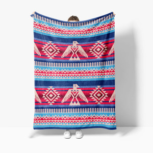 Vente en gros <span class=keywords><strong>de</strong></span> couvertures raschon douces avec motif, impression <span class=keywords><strong>de</strong></span> couverture personnalisée confortable en polaire Sherpa - Product Image 2