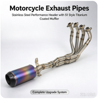 Système d'échappement complet de course modifié de qualité européenne pour moto V8, compatible JOG V8, DIO, BWS, ZX, DIO90, RR, DIO 26AA, ZX 26AA