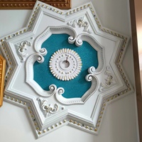 Vente d'usine éclairage plafond rose fleur design plafond PS décoration de plafond artistique pour mariage