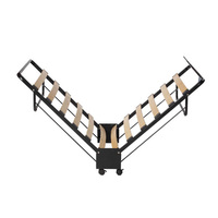 Lit d'appoint moderne pliable en métal de haute qualité pour hôtel, lit king size portable pour appartement, mobilier de chambre pliable facile à assembler