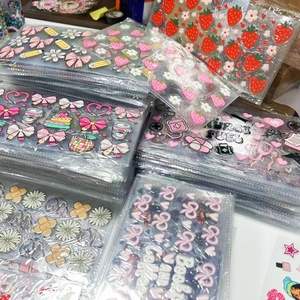 ถ้วยสติกเกอร์แบบลอกลายยูวี DTF ติดโลโก้ได้ตามต้องการพิมพ์ฉลากแก้วขนาด16ออนซ์พร้อมการใช้งานการ์ตูน - Product Image 2