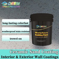 Peinture texturée en pierre avec revêtement en sable céramique Limeijia, résistante à la chaleur et flexible, application facile pour les écoles et les centres commerciaux