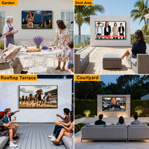 Pantalla Digital Exterior de 55'' con Clasificación IP65, 4K, Resistente al Agua, 2500 Nits de Alto Brillo, Asistente de Voz, Control Remoto, para Centros Comerciales - Product Image 5