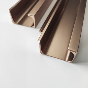 Maniglie per Mobili da Cucina Profilo Oro in Alluminio Anodizzato Lega di Alluminio 500 Pezzi Forma G Accessori per Cucina Confezione in Polybag - Product Image 4