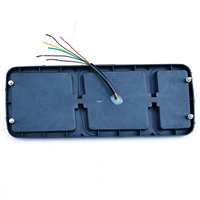 Feu arrière de remorque à trois sections, LED rouge, ambre et blanc, pour remplacement du panneau de câblage de semi-remorque