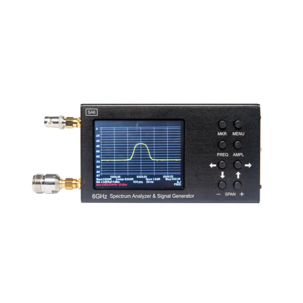 SA6 6G analisis spektrum genggam Wi-Fi CDMA Lab 35-6200Mhz penguji sinyal dengan semua aksesori