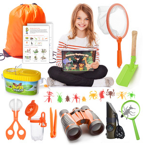 Kit <span class=keywords><strong>d</strong></span>'exploration pour enfants pour la randonnée, le camping, l'observation de la nature et la science, avec télescope, loupe, <span class=keywords><strong>boîte</strong></span> <span class=keywords><strong>d</strong></span>'observation des insectes, OEM - Product Image 1