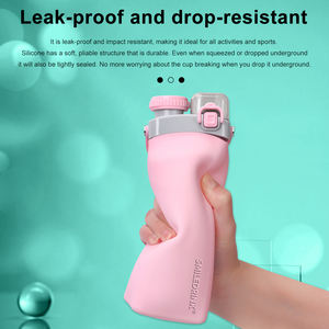 Складная силиконовая складная бутылка для воды, 600 мл - Product Image 4