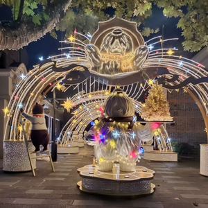 Grande sculpture de <span class=keywords><strong>grippe</strong></span> de cheveux en fibre de verre personnalisée avec différentes poses thème mignon et produit d'artisanat en verre de finition de surface - Product Image 4