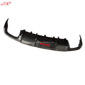 Aileron arrière en fibre de carbone de style KB avec lumière LED pour <span class=keywords><strong>Audi</strong></span> <span class=keywords><strong>A6</strong></span> C7.5, diffuseur de pare-chocs arrière, kit carrosserie 2016-18 - Product Image 2