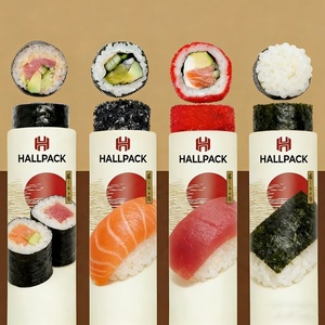 Envase de Papel Kraft Biodegradable y Ecológico de Grado Alimenticio, Tipo Pop-up, para Sushi, Caja de Sushi Fácil de Comer, Empaque Conveniente - Product Image 1