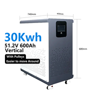 Nouvelle batterie Lifepo4 Wifi 50Kwh 30Kwh 51.2V 300Ah~1000Ah avec Bluetooth JK/JBD, batterie de stockage d'énergie solaire verticale