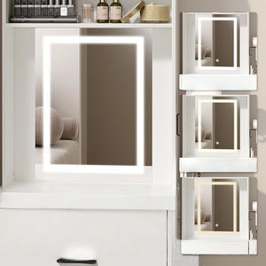 Coiffeuse minimaliste imperméable à panneau blanc pieds en métal robustes quantité minimale de commande de couleur avec logo personnalisé 100 pièces - Product Image 4