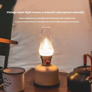 <span class=keywords><strong>Lampe</strong></span> de cheval <span class=keywords><strong>Camping</strong></span> en plein air Éclairage LED <span class=keywords><strong>Lampe</strong></span> à <span class=keywords><strong>gaz</strong></span> d'ambiance avec installations de charge Lanterne de tente - Product Image 2