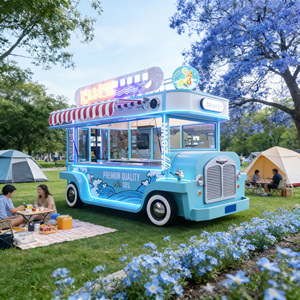 Mobile Multi-functional Food Cart with Customizable Kitchen Catering Food Truck Taco Trailers Mobile Kitchen Pizza Coffee Cart - Product Image 1