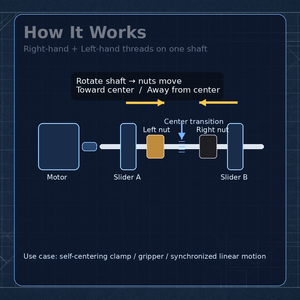 T8 T10 Loodschroef Rechts- en Linksdraad Tr8x1.5 Tr10x2 met messing/POM moeren voor 3D printer CNC Z-as Aangepaste Lengte - Product Image 3