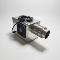 Chauffe-air industriel portable 3KW en acier inoxydable avec débit d'air réglable pour le durcissement des adhésifs, le séchage de la colle, la ligne d'assemblage CE