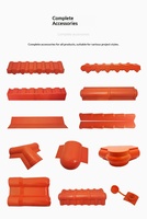 Tuiles de toit en résine synthétique chinoise de haute qualité, plaques de PVC, tuiles espagnoles pour maison, matériau de construction premium pour l'extérieur et les temples