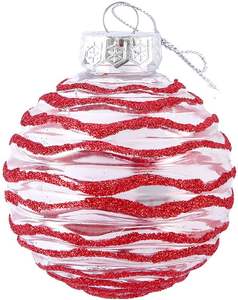 Decoración Navideña 2026, Exquisito Adorno de Lujo para Árbol de Navidad, Bola de Navidad de Plástico para Regalo de Nochebuena para Niños - Product Image 5