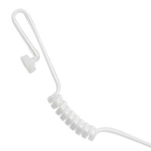 Écouteur pour talkie-walkie EARPHONIC avec prise M, microphone, tube acoustique, casque supra-auriculaire, design en plastique et métal pour les employés de réception - Product Image 5