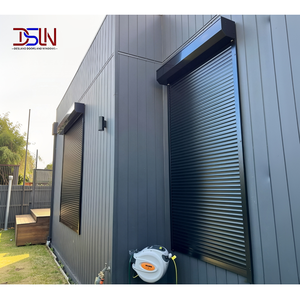 Persianas enrollables exteriores de lujo de aluminio extruido de alta resistencia, diseño antirrobo y resistente a la intemperie para escaparates de edificios comerciales - Product Image 1
