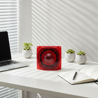 Sirène d'alarme incendie sonore et lumineuse en ABS pour extérieur, alimentation double AC 220V DC 24V, sirène stroboscopique réseau TCP, portée de détection 100-200m, détection de bris de vitre