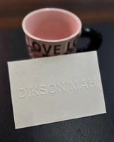 Dankeskarte 600g/m² Geprägt Letterpress Individueller Text Luxus-Briefpapier