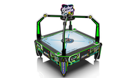 Table de hockey sur air pour 4 joueurs, hockey sur air, sniper, parc d'attractions intérieur, machine de jeu d'arcade à pièces