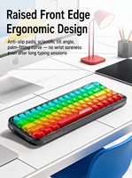 Clavier mécanique rétroéclairé RGB translucide, BT 2.4G USB C filaire, triple mode, OEM ODM, fabricant direct, vente en gros