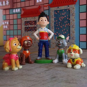 Modèle de Patte Vente Directe Ornements de Personnages de Dessins Animés Modèle en Résine de Fibre de Verre pour Extérieur, Patrouille et Artisanat de Jardin d'Enfants - Product Image 1
