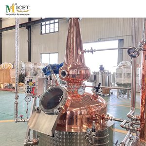 Máquina destiladora multifuncional de 450L para licores con alto contenido de alcohol para uso en destilería Planta de fabricación Ron Brandy Gin <span class=keywords><strong>Vodka</strong></span> - Product Image 5