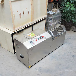Machine à découper les pommes de terre, les carottes et les pastèques en acier inoxydable de qualité commerciale avec moteur, facile à utiliser, machine à éplucher les fruits et légumes - Product Image 4