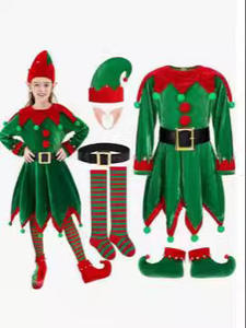 बच्चों के क्रिसमस बैले प्रदर्शन के लिए पुरुषों और महिलाओं के लिए सौंदर्य पोशाक सूट - Product Image 3