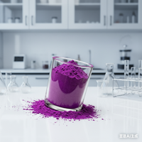 Poudre de colorant violet à haute concentration pour la teinture des vêtements, matière première pour la coloration textile