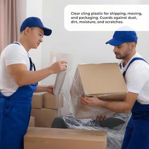 Stretched High Gloss Reinforced Grade Stretch <b>Wrap</b> <b>Clear</b> Blown Film Lightweight Pallet <b>Wrap</b> for Shipping & Moving - Product Image 4