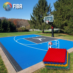 Suelo Deportivo de Baloncesto para Exteriores, Portátil, Suspendido, Impermeable, de Plástico PP, Ensamblado en Fábrica - Product Image 1