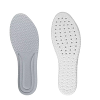 Semelles intérieures sportives en PU taille unique, avec coussin d'air en U et particules massantes amortissantes, personnalisables