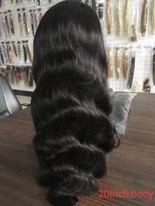 13*4体波无胶瑞士花边额头假发印度人发花边假发处女角质层对齐体波花边前假发 - Product Image 2