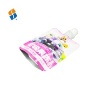 Pochette Doypack Feiao en plastique avec bec verseur pour aliments, gelée, boisson, yaourt scellé, jus, réutilisable, verticale