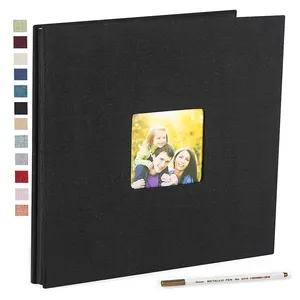 4x6 8x10写真用のカスタムラージフォトアルバム自己接着剤磁気スクラップブックアルバムDIY40子供、結婚式、人生のための空白のページ