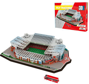 Rompecabezas 3D de Papel DIY de los Estadios Azteca, <span class=keywords><strong>Old</strong></span> <span class=keywords><strong>Trafford</strong></span> y Nou Camp, Juguete Promocional Empresarial, Maqueta de Estadio de Fútbol para Armar - Product Image 1