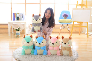 ตุ๊กตา<span class=keywords><strong>กระรอก</strong></span>น่ารัก 5 สีอ่อน 4 ขนาด นุ่มฟู บรรจุใยฝ้าย PP ตกแต่งห้องสวยงาม ของขวัญแสนหวานสำหรับเด็ก - Product Image 4