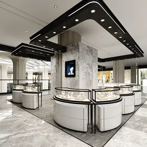 Luxury usa custom store decoration jewelry shop interior design ideas jewellery shops display furniture