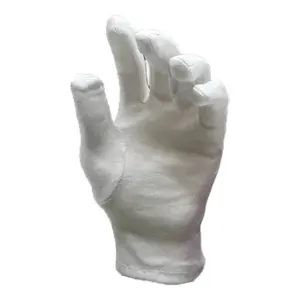 Guantes Cortos de Algodón Blancos para Adultos, para Fiestas de Disfraces, hasta la Muñeca, Unisex, Marca The Dove, Modelo Listen - Product Image 3