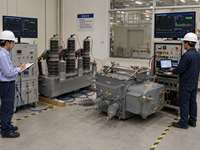 Disjoncteur à vide automatique extérieur CNKEEYA ZW32-12G 10kV 630A 31.5kA tripolaire en acier inoxydable 50/60Hz avec isolation