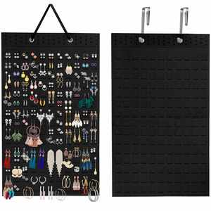 Earring Organizer Hanging Earring <b>Holder</b> Holds up to 330 Pairs Soft Felt Wall Mount Earring Display <b>Holder</b> Stud - Product Image 1
